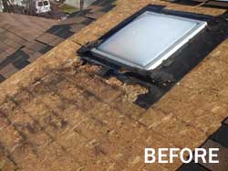 fix a leaky skylight